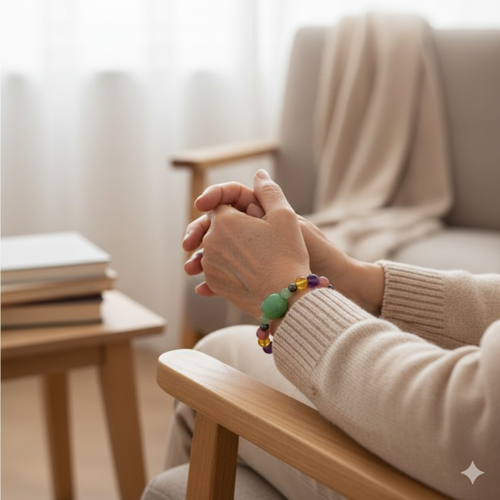 Kala Cultural Wholesale: "Complete Wellness" Health Bracelet – Amethyst, Aventurine, Citrine, Magnetite, & Rhodochrosite for Vitality and Balance