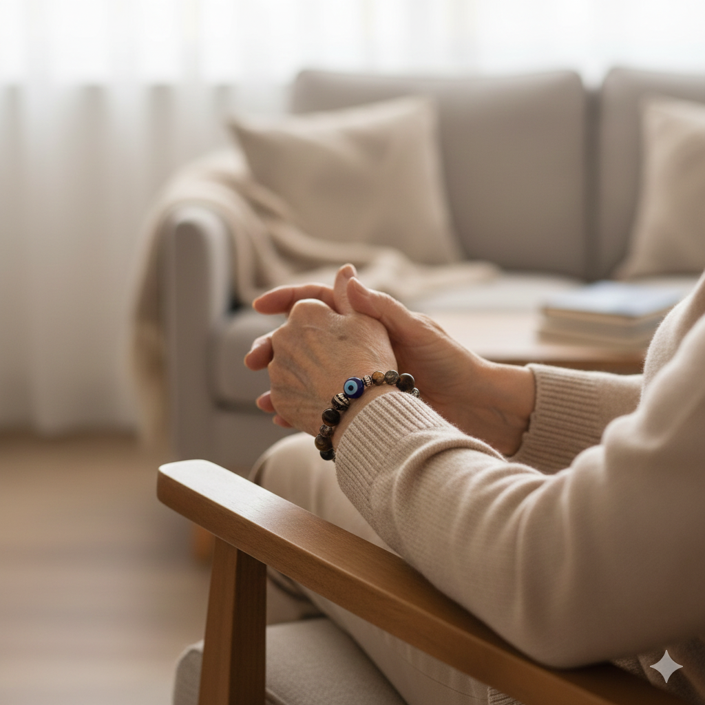 Guardian Shield Bracelet 3 Pieces  | Natural Black Obsidian & Tiger’s Eye for Grounding & Protection
