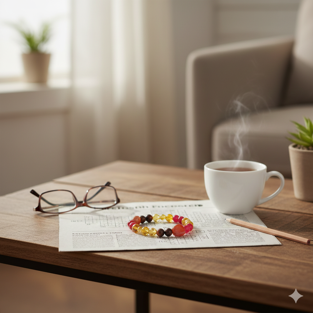 Kala Cultural Wholesale: "The Inner Fire" Motivational Bracelet – Red Tiger Eye, Carnelian, & Citrine for Confidence, Vitality, and Success