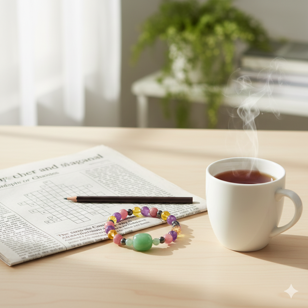 Kala Cultural Wholesale: "Complete Wellness" Health Bracelet – Amethyst, Aventurine, Citrine, Magnetite, & Rhodochrosite for Vitality and Balance